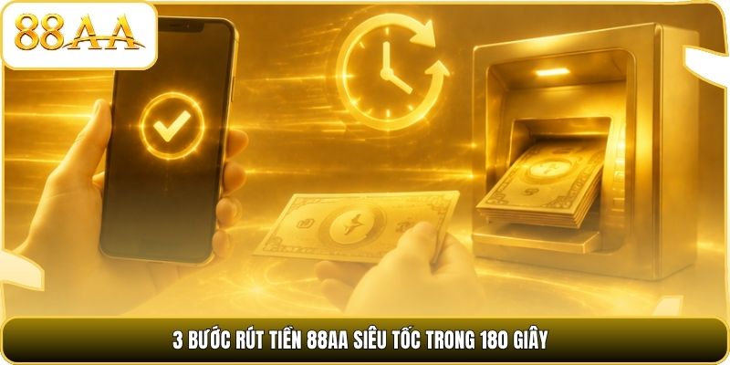 3 bước rút tiền 88AA siêu tốc trong 180 giây