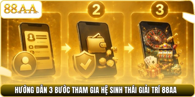 Hướng Dẫn 3 Bước Tham Gia Hệ Sinh Thái Giải Trí 88AA